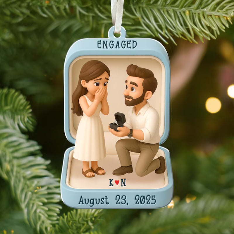 Custom Proposal Photo Figure Ornament