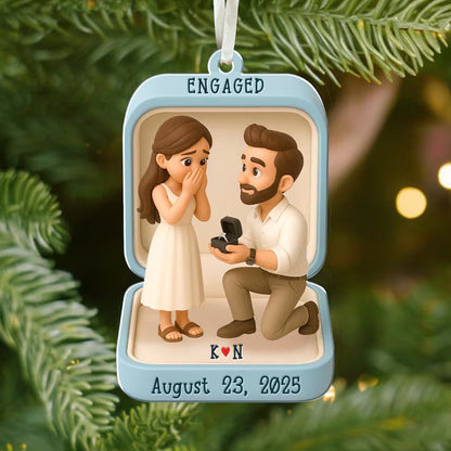 Custom Proposal Photo Figure Ornament