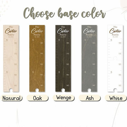 Wood Height Chart Growth Chart Personalized Growth Chart