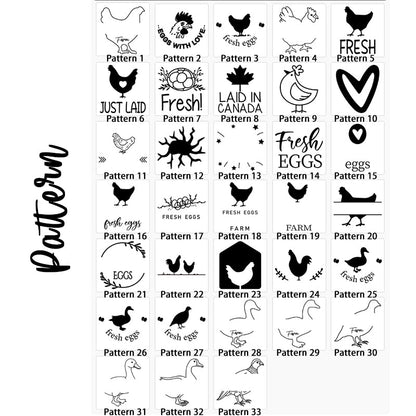 Personalized Custom Egg Stamp! Farm Stamp | Egg Marking | Egg Stamper | Egg Carton Stamp