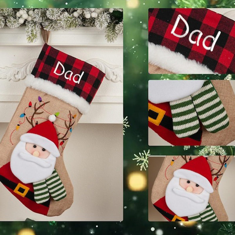 Personalized Knitted Christmas Stocking