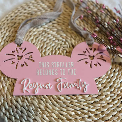 Theme Park Inspired Stroller Tag