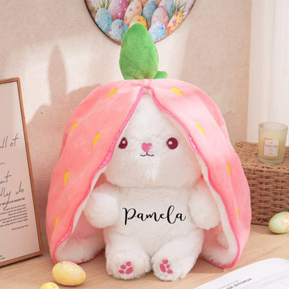 Reversible Bunny Plush Toy Easter Gift for Kids