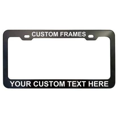 GoPlates Personalized Heavy Duty License Plate Frame | Laser Engraved