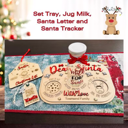 Personalized Santa Cookie Tray
