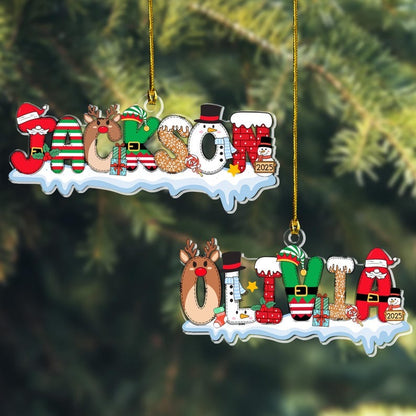 Custom Name Ornaments, Christmas Gift, New Baby Ornament