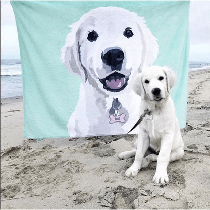 Pet Memorial Gifts Custom Printed Blanket-Photo Blanket Dog Blanket