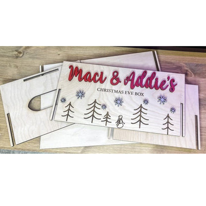 Christmas Eve Box | Decor crate Christmas |Personalized Box Xmas Eve