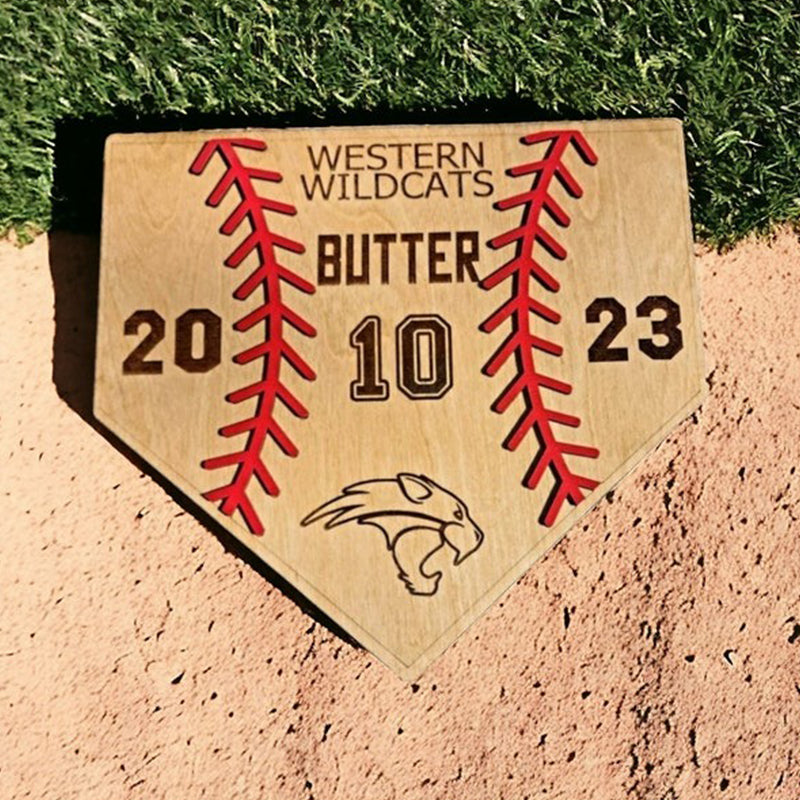 Custom Baseball Senior Night Wood Plaque, Player Trophy