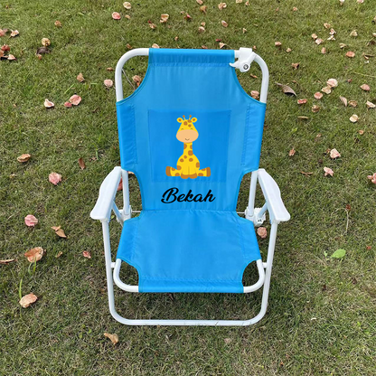 Monogrammed Kid's Beach Chair w/ umbrella Monogrammed chair Kid's Gift