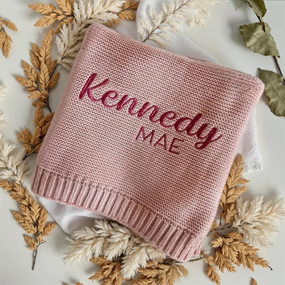 Personalized Embroidered Baby Blanket