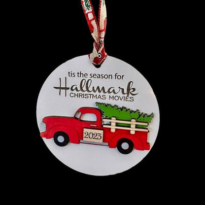 Custom wooden ornament, Hallmark ornament