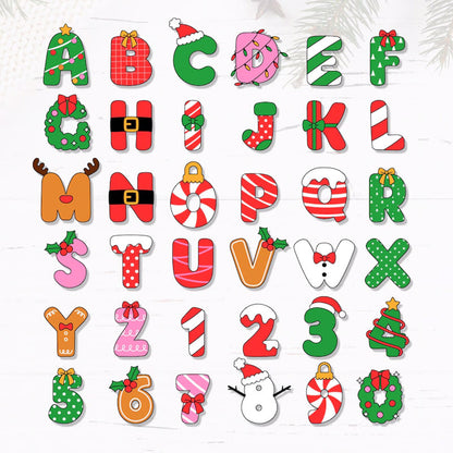 Personalized Kids Name Letter Ornament: Acrylic Christmas