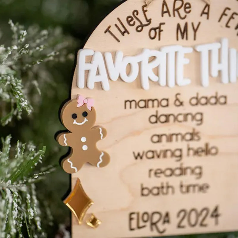 Few Of My Favorite Things Ornament, Personalized Kids Keepsake Ornament