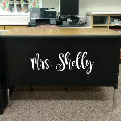 Teacher name, teacher desk decal, classroom decor