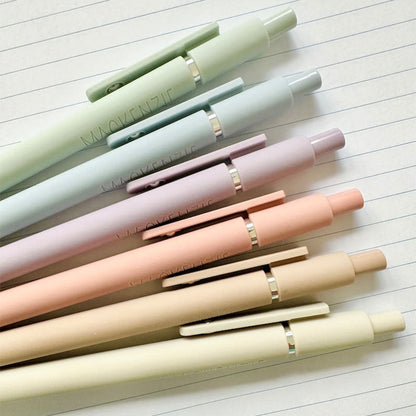 Personalized Pens Set of 6 Custom Engraved Soft Touch Pens