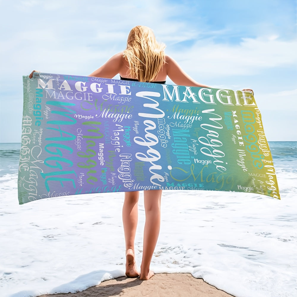 Personalized Name Beach Towel