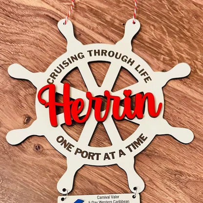 Anchor Cruise cabin door decor, cruise door hanger