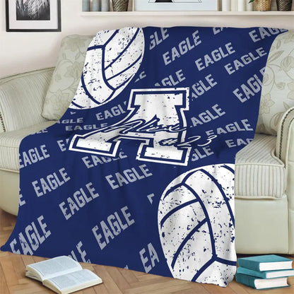Personalized Volleyball Blanket, Custom Name Number Soft Cozy