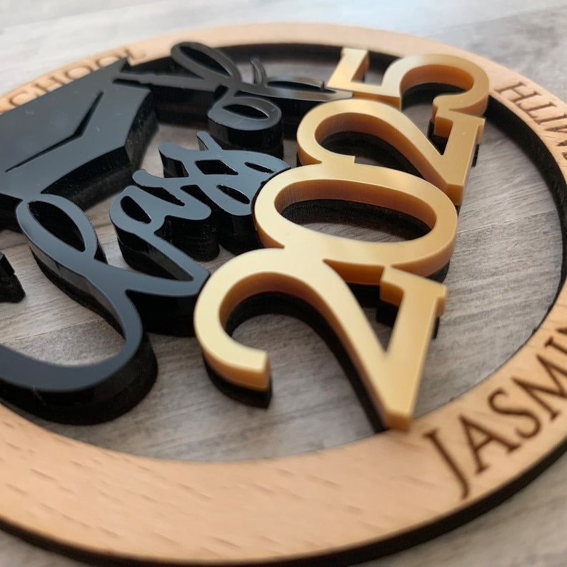 Personalized University Graduation Ornament Class of 2025 2026