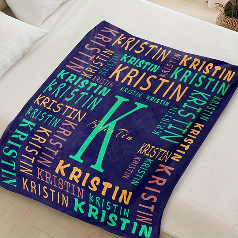Personalized Polyester Blanket - Custom Name Blanket