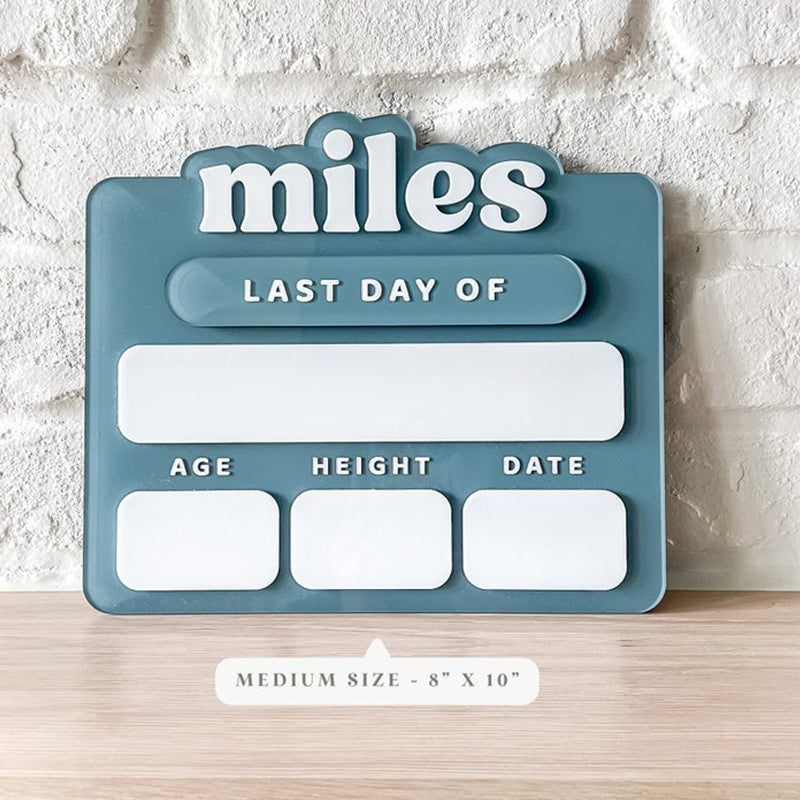 Acrylic First Day of School Sign|Personalized School Sign