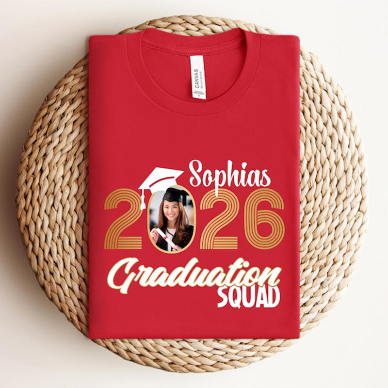 Photo Graduation 2026 Shirts,Custom Graduation T-Shirt