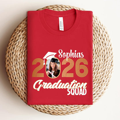 Photo Graduation 2026 Shirts,Custom Graduation T-Shirt