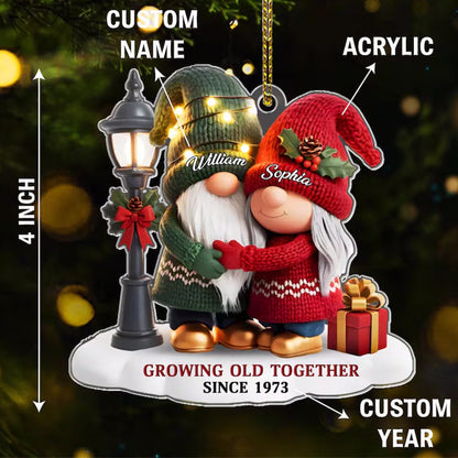 Growing Old Together Ornament with Names