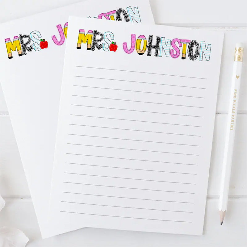 Personalized Teacher Notepad | Gifts for Teacher