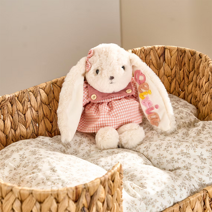Personalized Embroidered Bunny Plush Baby Gift – Custom Stuffed Rabbit