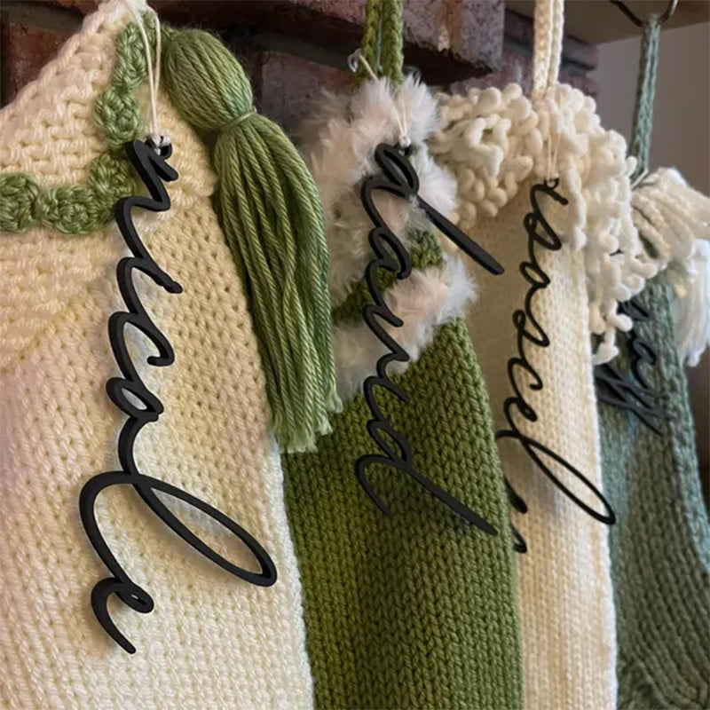 Christmas Stocking Tags, Personalized Stocking Tags