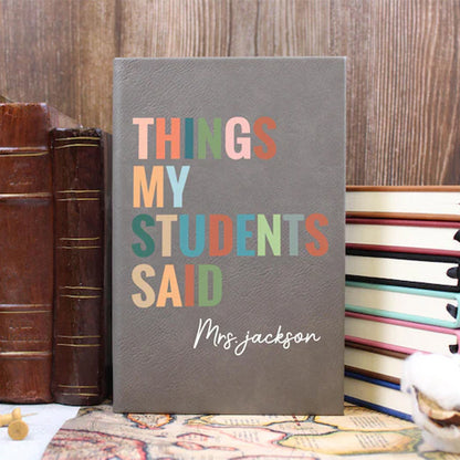 Personalized Teacher Journal,Thank you gift for Teacher