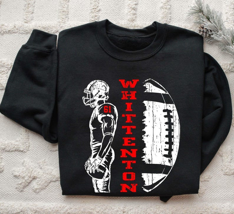 Personalized Football Sweatshirt