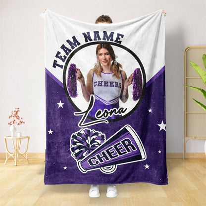 Personalized Cheerleading Blanket - Transfer Your Cheer Team