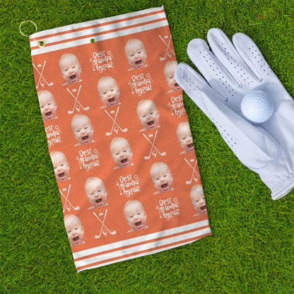 Custom Golf Towel With Kids Photo, Kids Golf Rag