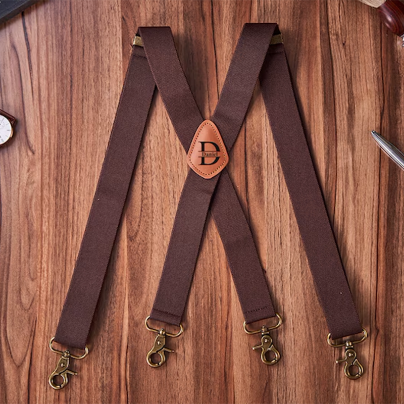 Custom Leather Suspenders,Personalized Suspenders