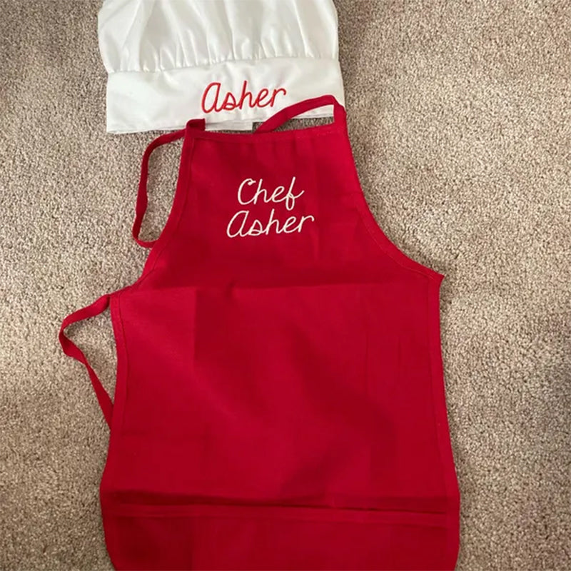 Bestseller Personalized Kids Apron And Chef's Hat Set