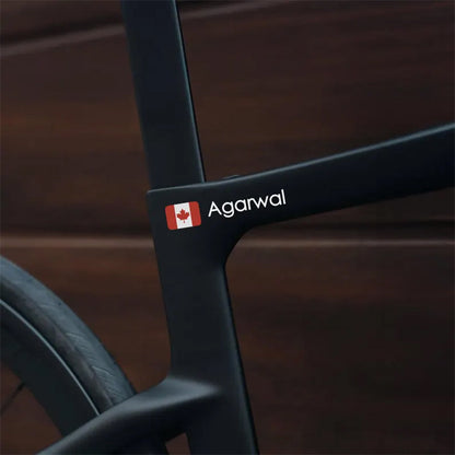 2x Personalized Name Decal , Cyclist Name