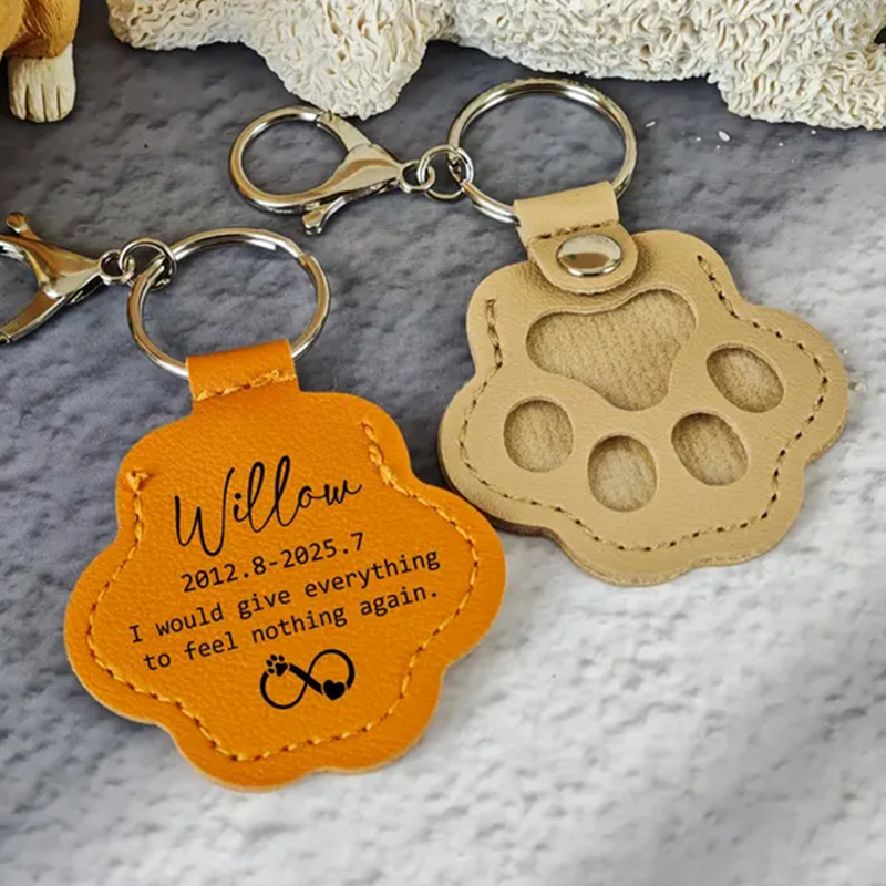 Custom Dog Fur Memorial Keychain, Pet Hair Keepsake Holder