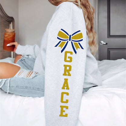Custom Cheer Team Name Sweatshirt, Cheerleader Hoodie