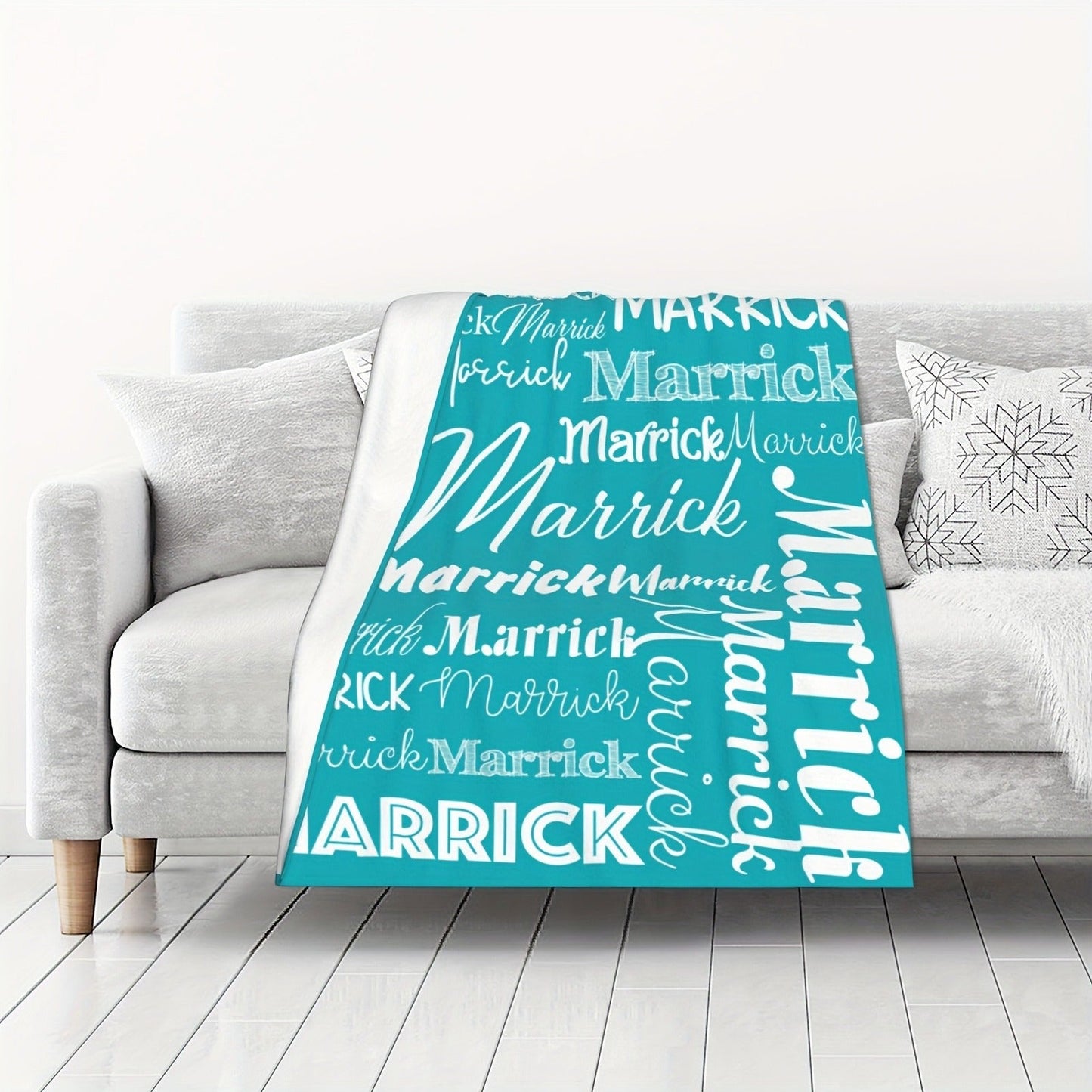 Personalized Flannel Blanket Custom with Name