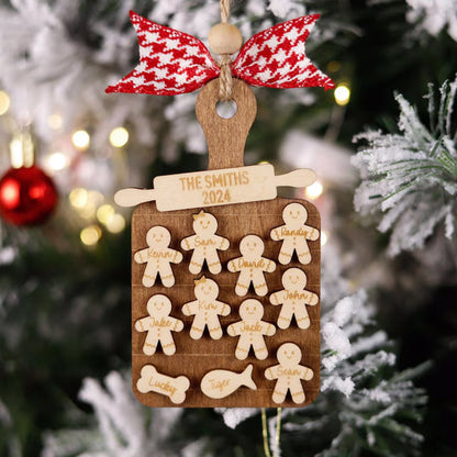 Family Gingerbread Ornament Personalized Christmas Ornament