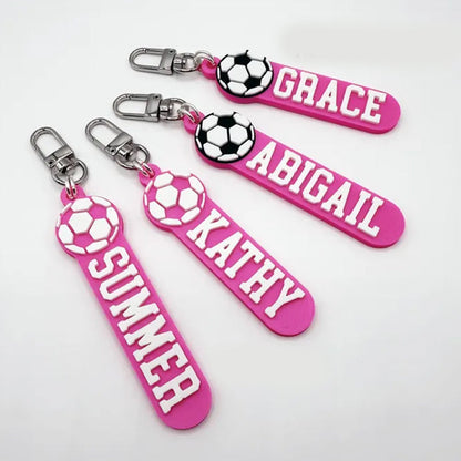Soccer Personalized Keychain / Keyring / Bag Tag / Name Tag