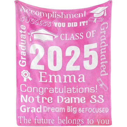 Personalized Graduation Blankets Graduation Gift
