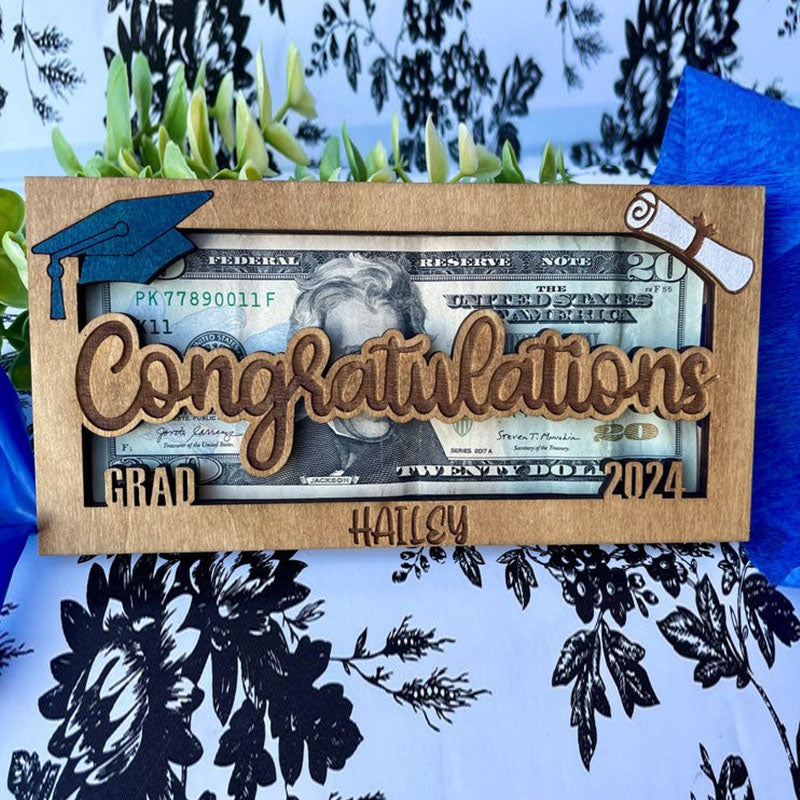 Personalized Graduation Money Holder, Cash Holder