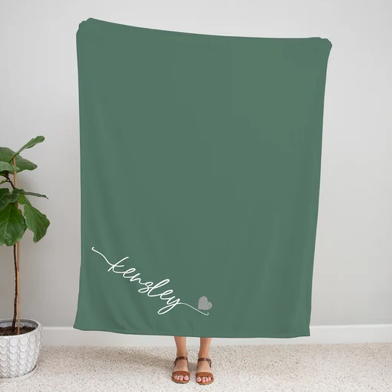Custom Blanket with Name, Personalized Blanket