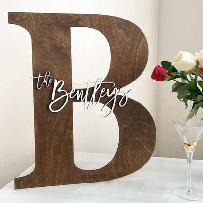 Wooden Letter Guestbook – Unique Wedding Sign Alternative