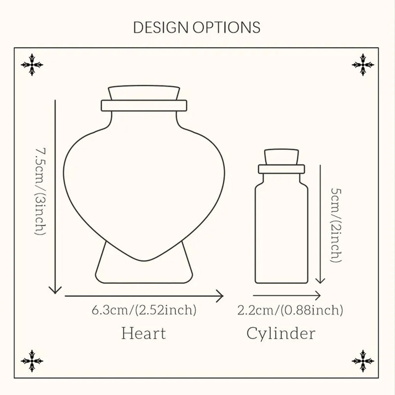 Custom Honeymoon Sand Bottle | Honeymoon Heart Glass Jar