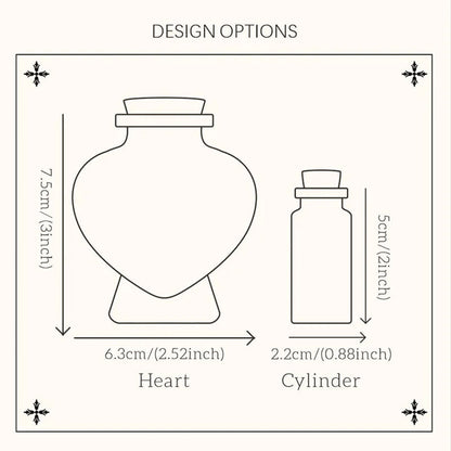 Custom Honeymoon Sand Bottle | Honeymoon Heart Glass Jar